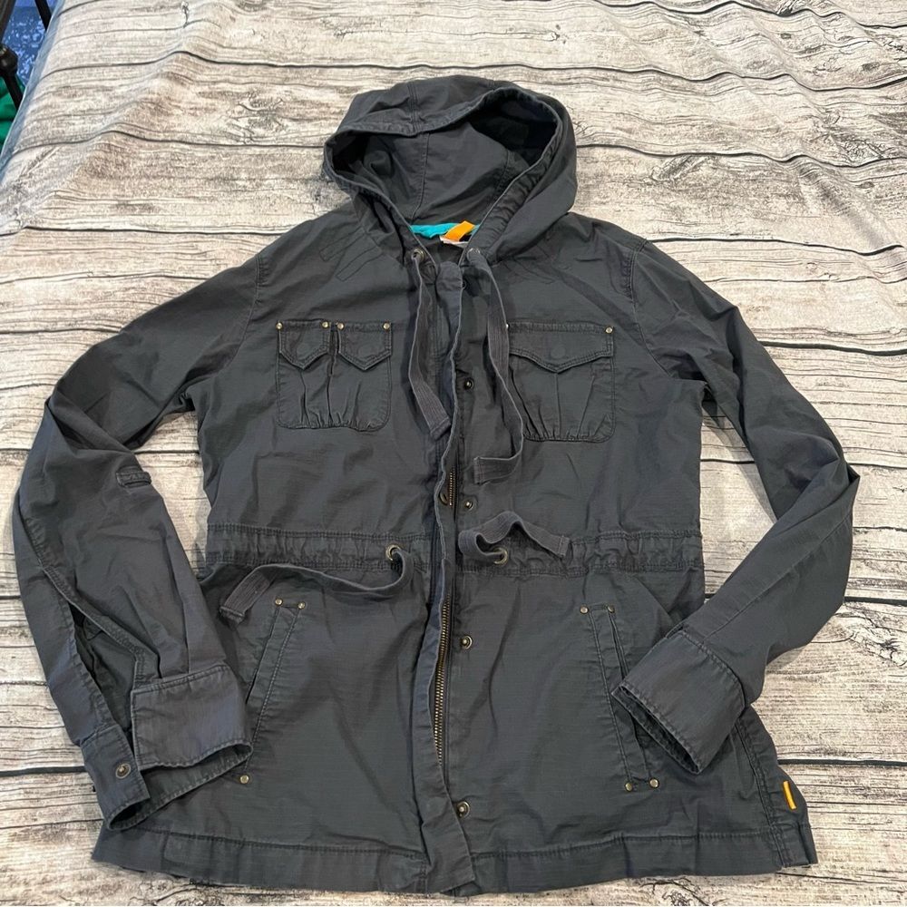 Lucy Active Grey Cotton Jacket Size XS